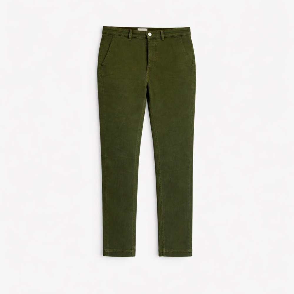Everlane Straight Leg Olive Green Jeans Women’s Size 8 - Picture 2 of 8
